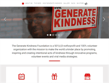 Tablet Screenshot of generatekindness.org